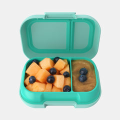 Bentgo Kids Snack Container 2‑Compartment Leak‑Proof Lunchbox – Aqua