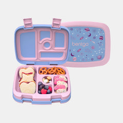 Bentgo Kids Prints 5-Compartment Bento-Style Lunch Box - Lavender Galaxy