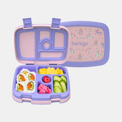 Bentgo Kids Prints 5-Compartment Bento-Style Lunch Box - Carousal Unicorns