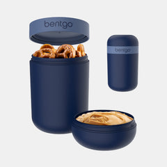 Bentgo Snack Cup 2‑Compartment Leak‑Proof Container – Navy