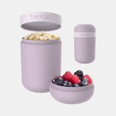 Bentgo Snack Cup 2‑Compartment Leak‑Proof Container – Orchid