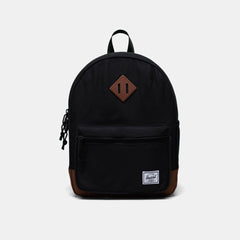 Herschel Heritage Kids Backpack- Black/Saddle Brown