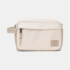 Herschel Chapter Travel Kit- Grid Pelican/Roasted Cashew