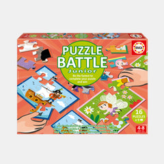 Educa Puzzle Battle Jr – Miscellany (Kids Puzzle Game – 16 × 9 Pieces)