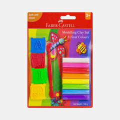 Faber‑Castell Modelling Clay, 100G (Set Of 8 × 12.5G) With Accessories