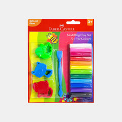 Faber‑Castell Modelling Clay, 150G  (Set Of 12 × 12.5G) With Accessories