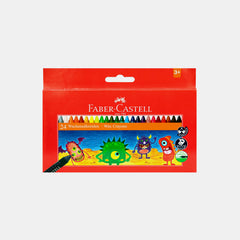 Faber‑Castell Wax Crayons (24 Colours- Round, 90 Mm)