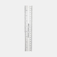 Faber‑Castell Clear Broad Plastic Ruler, 30 Cm