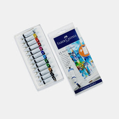 Faber‑Castell Acrylic Colours, 9Ml Tubes (Set Of 12)