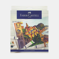 Faber‑Castell Creative Studio Oil Colours, 9 Ml Tubes (Set Of 24)