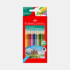 Faber‑Castell Grip Colour Pencils (12 Colours- Cardboard Box)