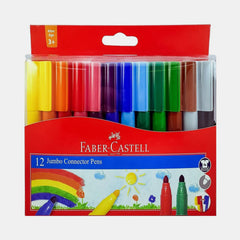 Faber‑Castell Jumbo Connector Felt Pens- 12 Colours