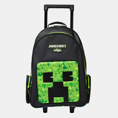 Minecraft Trolley Backpack With Light Up Wheels