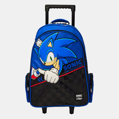 Sonic The Hedgehog Trolley Backpack With Light Up Wheels