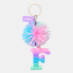 Pastel Pom Pom Scented Alphabet Keyring