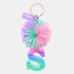 Pastel Pom Pom Scented Alphabet Keyring