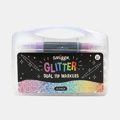 Glitter Dual Tip Marker Pack (Set Of 12)