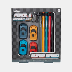 Super Speed Pencil & Eraser Set