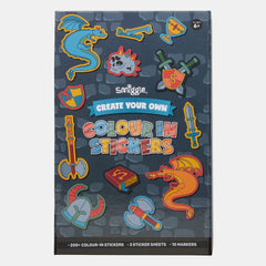 Dragon Trails Colour In Stickers Book Activity Box