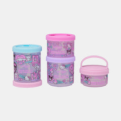 Hello Kitty & Friends Snack N' Stack Containers X4