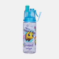 Minecraft Spritz Plastic Drink Bottle 560Ml Light Blue