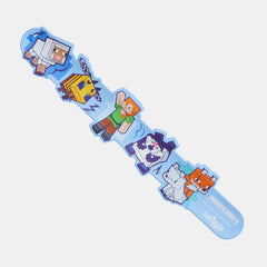Minecraft Wristband Light Blue