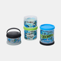 Hot Wheels Large Snack & Stack Containers (4-Piece Set)