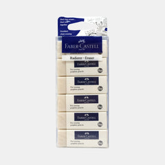 Faber-Castell Large Dust-Free Eraser (6 Pieces)