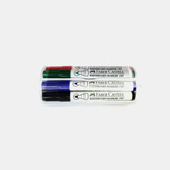 Faber‑Castell Whiteboard Markers With Duster- Bullet Tip (Set Of 4)