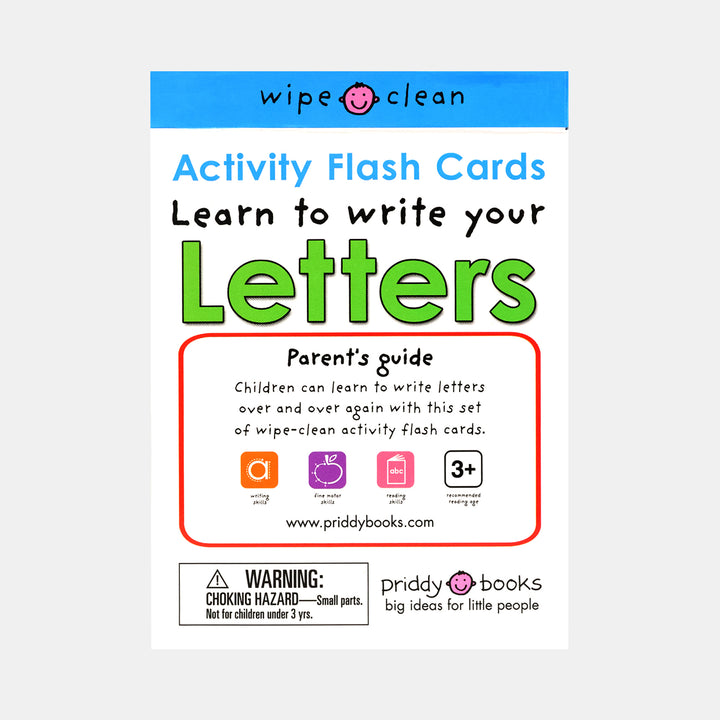 Wipe-Clean: Activity Flash Cards Letters – BORDERS