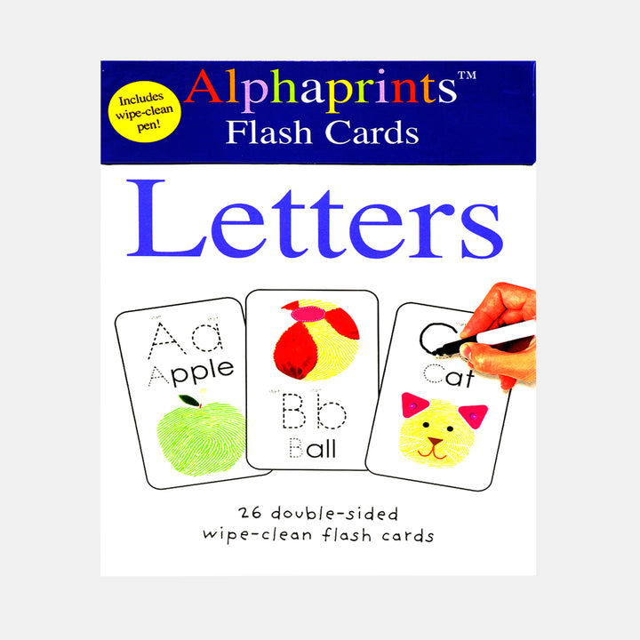Alphaprints: Wipe Clean Flash Cards Letters – BORDERS