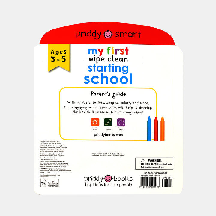 My First Wipe Clean Starting School – BORDERS