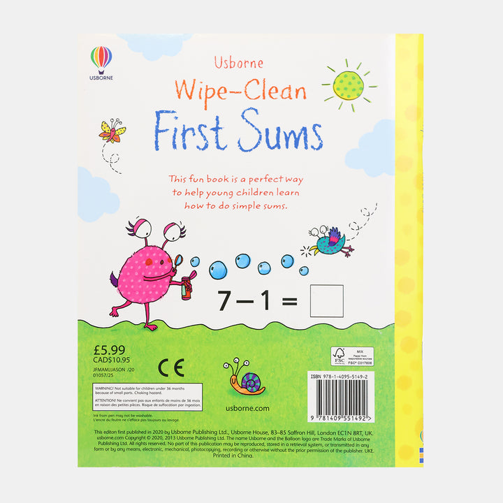 Wipe Clean First Sums – BORDERS