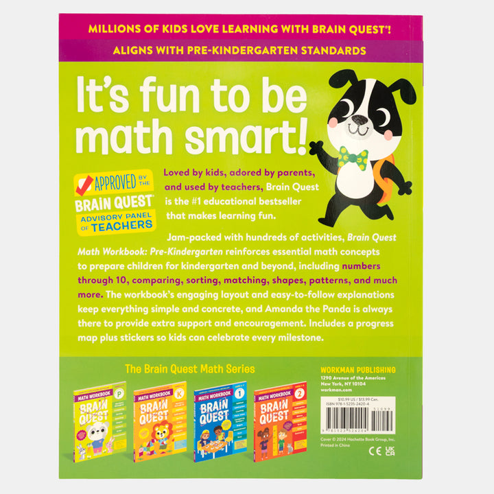 Brain Quest Math Workbook Pre-Kindergarten – BORDERS