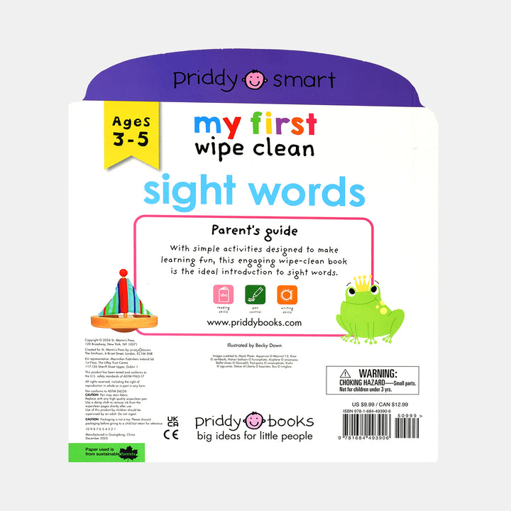 My First Wipe Clean Sight Words – BORDERS