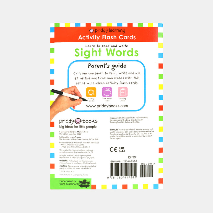 Wipe Clean Flash Cards: Learn To Read And Write Sight Words – BORDERS