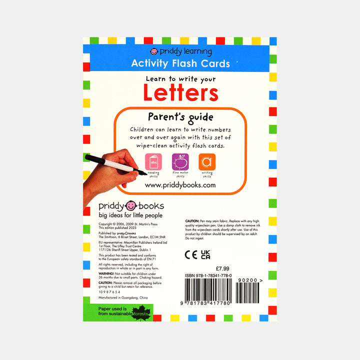 Wipe Clean Flash Cards:Learn To Write Your Letters – BORDERS
