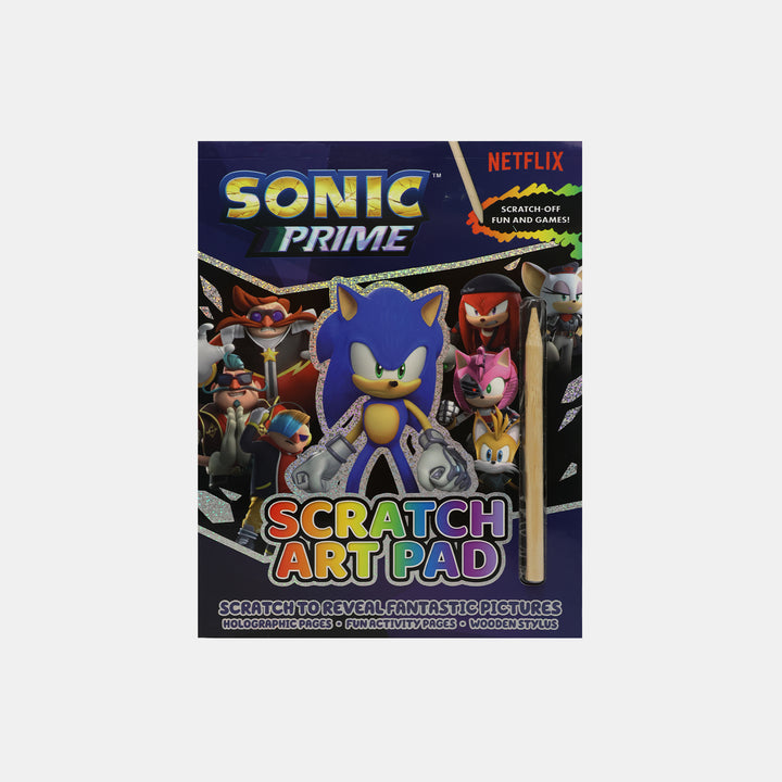 Sonic Prime Scratch Art Pad – BORDERS