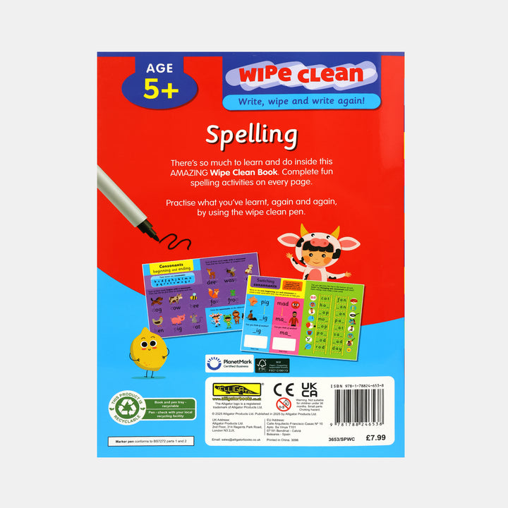 Wipe Clean: Spelling – BORDERS