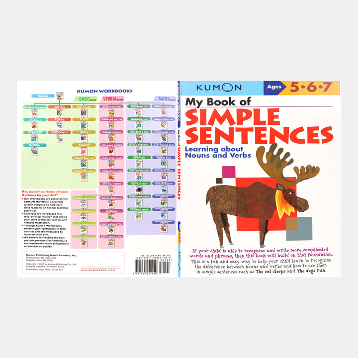 My Book Of Simple Sentences: Learning About Nouns And Verbs – BORDERS