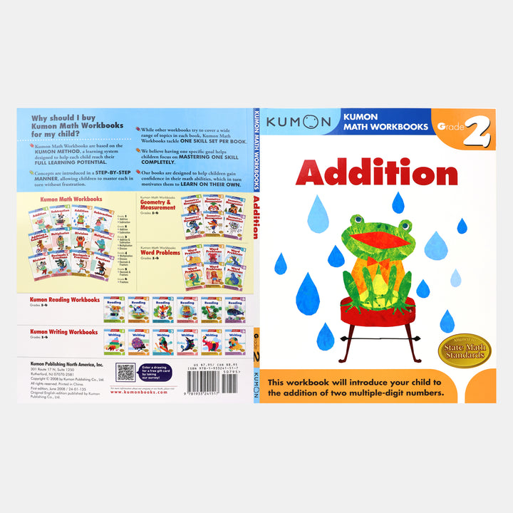 Kumon Math Addition Kumon Grade 2 Addition (Kumon Math Workbooks) – BORDERS