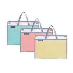 Foldermate A4 Expanding Bag With Handle- 4 Pockets(Assorted Colours, Single Pack)