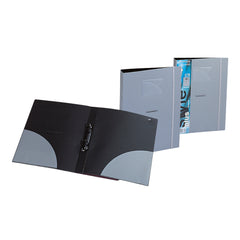 Foldermate 2‑Ring Binder, Sps Series- (Black/ Grey, Single Pack)