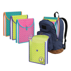 Foldermate Top‑Load Attache File, Rock Plus Series- Assorted Colours (Single Pack)